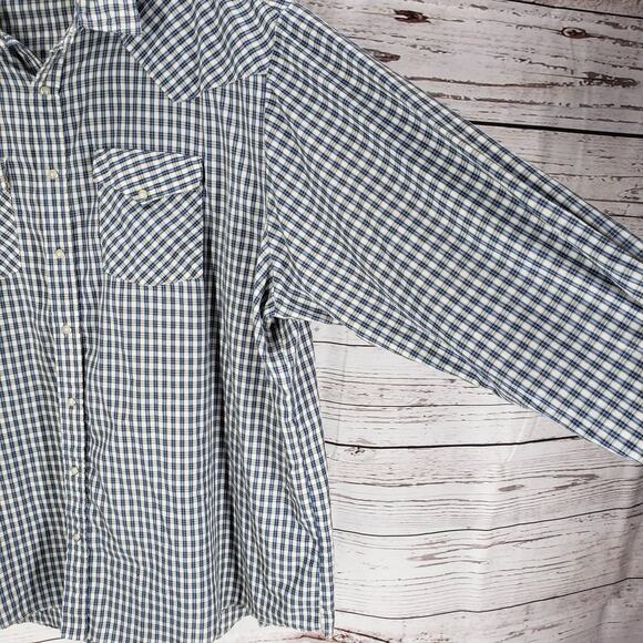 Express Riders Western Pearl Snap Button Up Long Sleeve Shirt Size 2XL - Picture 14 of 16